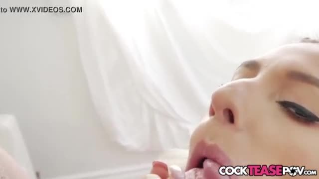 Pov dicksucking babe makes her lover cum